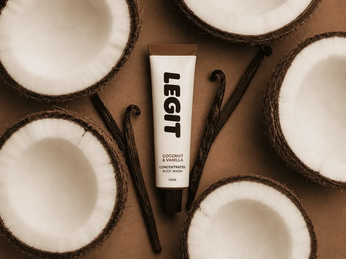 Coconut & Vanilla scent still life